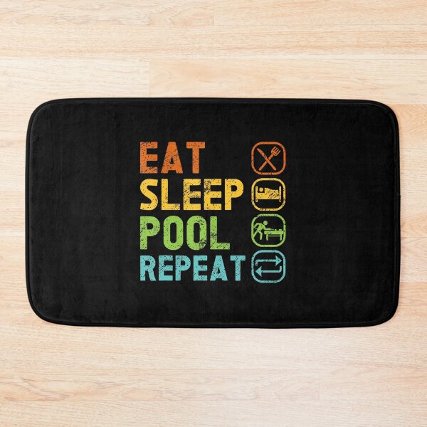 Item preview, Eat Sleep Pool Repeat Balls Pool Snooker Player Billiards designed and sold by MarianMartha.