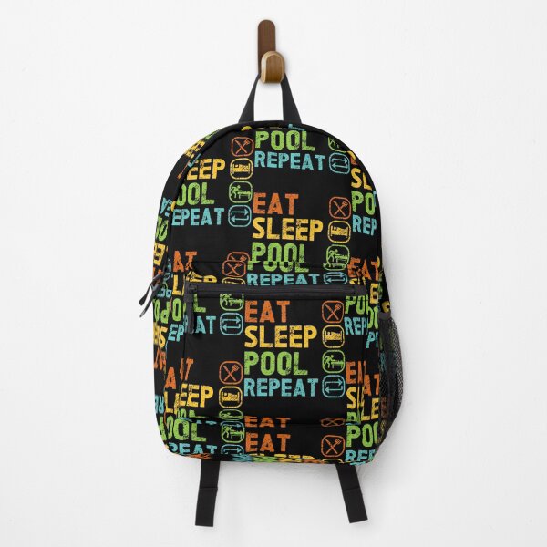 Item preview, Eat Sleep Pool Repeat Balls Pool Snooker Player Billiards designed and sold by MarianMartha.