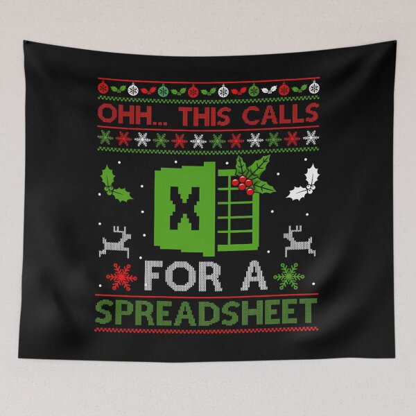 Item preview, Spreadsheet For Christmas Holiday This Oh Fashion Nerd Calls Funny Classic designed and sold by JasonCorvar.