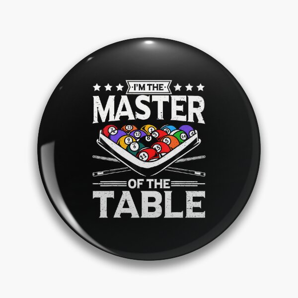 Aperçu de l'œuvre Billard Maître de la Table 8 Ball Hommes Femmes Pool Drôle créée et vendue par FlorenceNorma.