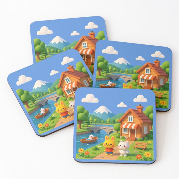 Item preview,   Milford Riverside View – 3D Cute Comic Art,   designed and sold by PaintMeWorld.