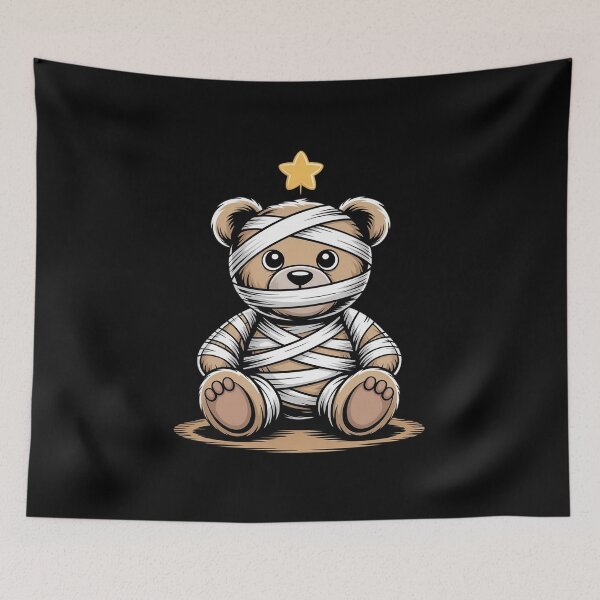 Item preview, Wrapped Up Bear in Mummy designed and sold by BubblePancake.