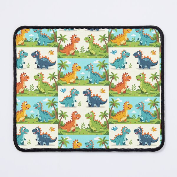Item preview, Colorful Dino Characters for Kids designed and sold by ArtQueen777.