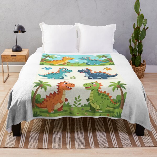 Item preview, Colorful Dino Characters for Kids designed and sold by ArtQueen777.