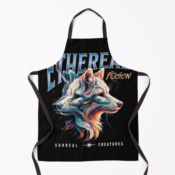 Item preview, ETHEREAL Fusion Surreal Creatures Two-Headed Wolf Graphic Tee designed and sold by GenZFashion000.