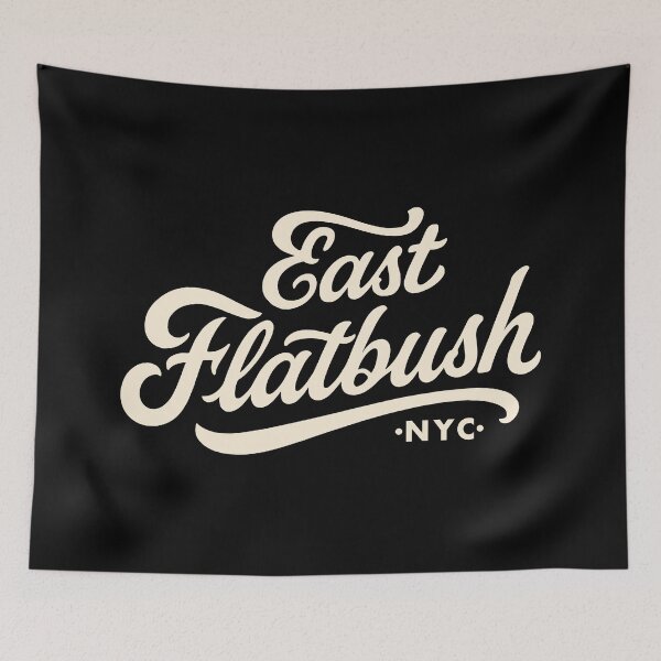 Item preview, East Flatbush Brooklyn Script Tribute designed and sold by Boogosh.