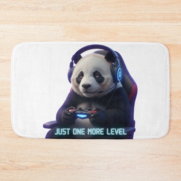 Item preview, Cute Tired Panda Gamer – “One More Level” designed and sold by Fun-and-joy.