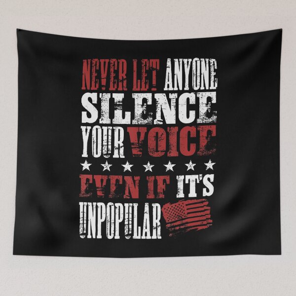 Item preview, Never Let Anyone Silence Your Voice Even If It'S Unpopular designed and sold by RebeccaCelia.