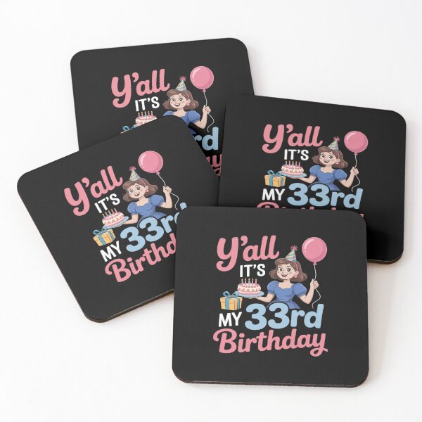 Item preview, Y’all It’s My 33rd Birthday Girl Cute Party 33 Years Old designed and sold by NetoGalaxy.
