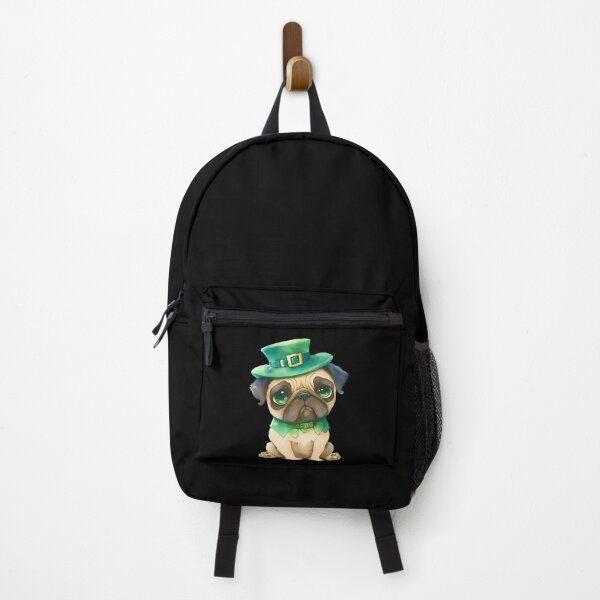Item preview, St. Patricks Day Pug With A Leprechaun Hat designed and sold by SIGORDESIGN.