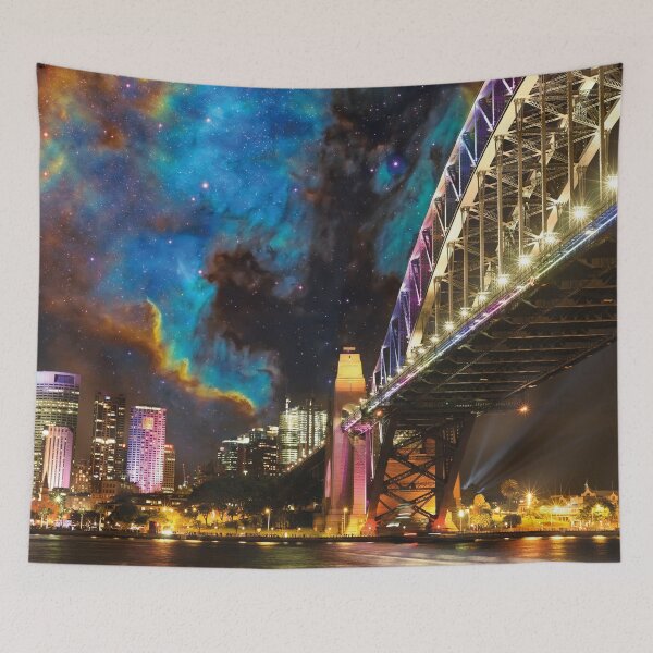 Item preview, The Rocks, NSW, Australia at night designed and sold by Mauswohn.