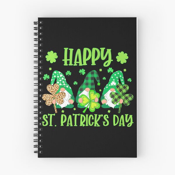 Item preview, Gnomes Holding Shamrock Green Plaid Leopard St Patricks Day designed and sold by SIGORDESIGN.
