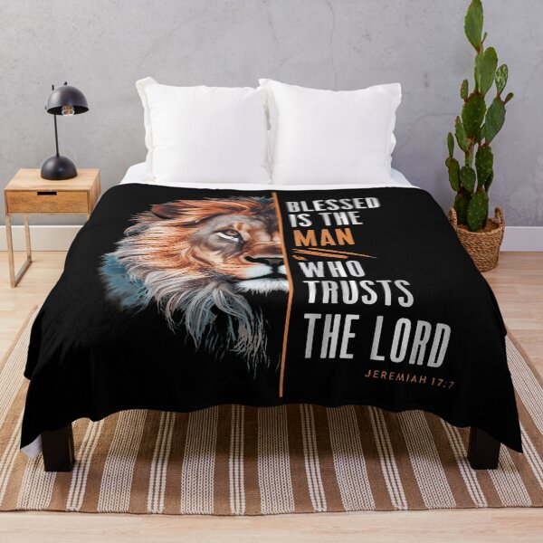 Item preview, Blessed Christian God Jesus Faith Bible Verse Jeremiah Lion designed and sold by MelanieMiram1.