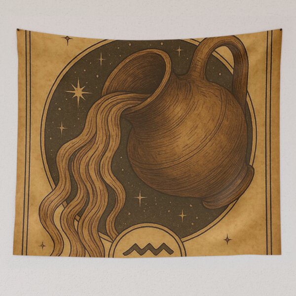 Item preview, Vintage Aquarius astrological sign 2025 designed and sold by nicholaswaldrop.
