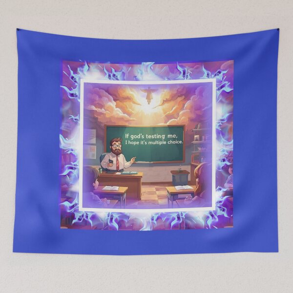 Item preview, If God’s testing me, I hope it’s multiple choice designed and sold by BandGTees.