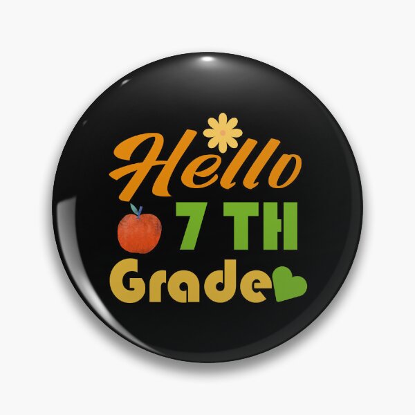 Item preview, Hello 7th Grade – Colorful Seventh Grade Back to School Design for Students and Teachers designed and sold by karibov.