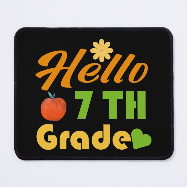 Item preview, Hello 7th Grade – Colorful Seventh Grade Back to School Design for Students and Teachers designed and sold by karibov.