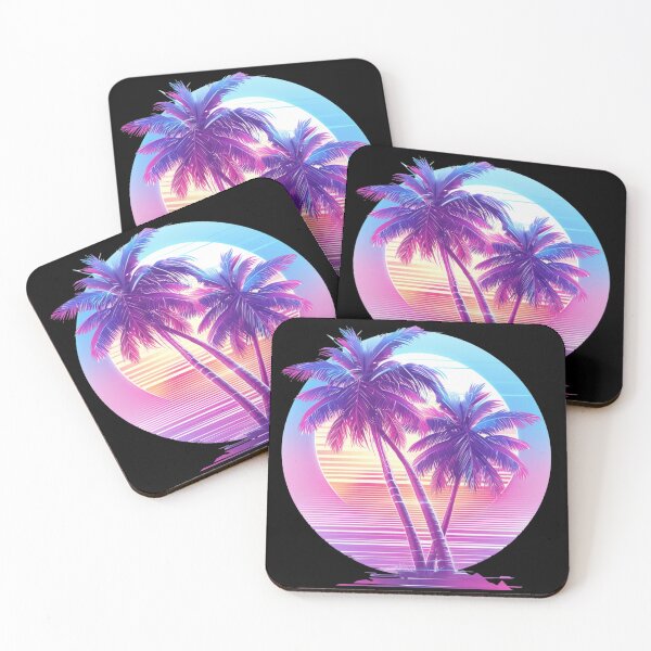 Item preview, Retro 80s Neon Palm Art designed and sold by SMARTKIT  DESIGNAGENCY.
