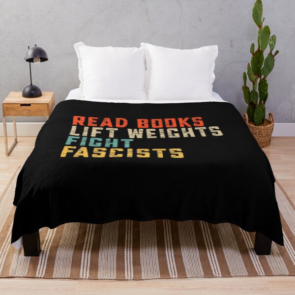 Item preview, Read Books Lift Weights Fight Fascists Funny Reading designed and sold by JanieLucia.
