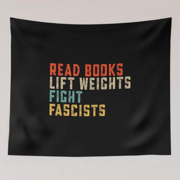 Item preview, Read Books Lift Weights Fight Fascists Funny Reading designed and sold by JanieLucia.