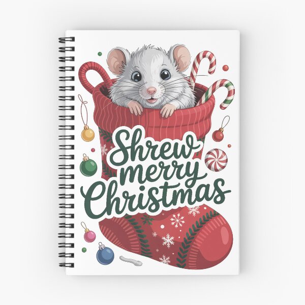 Item preview, Christmas Shrew T-Shirt – Kawaii Holiday Mouse Design, Funny Winter Animal Tee, Cute Xmas Gift Idea for Kids & Adults designed and sold by kaka8888.