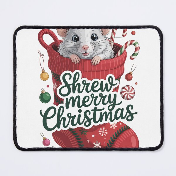 Item preview, Christmas Shrew T-Shirt – Kawaii Holiday Mouse Design, Funny Winter Animal Tee, Cute Xmas Gift Idea for Kids & Adults designed and sold by kaka8888.