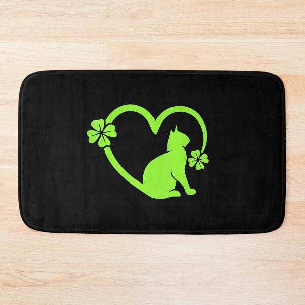 Item preview, Cat Clover Heart Animal Lover St. Patricks Day  designed and sold by SIGORDESIGN.