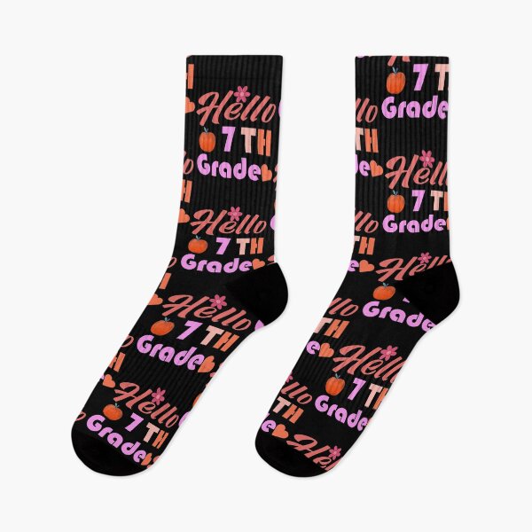Item preview, Hello 7th Grade – Colorful First Day of School Gift for Students, Teachers & Parents designed and sold by karibov.