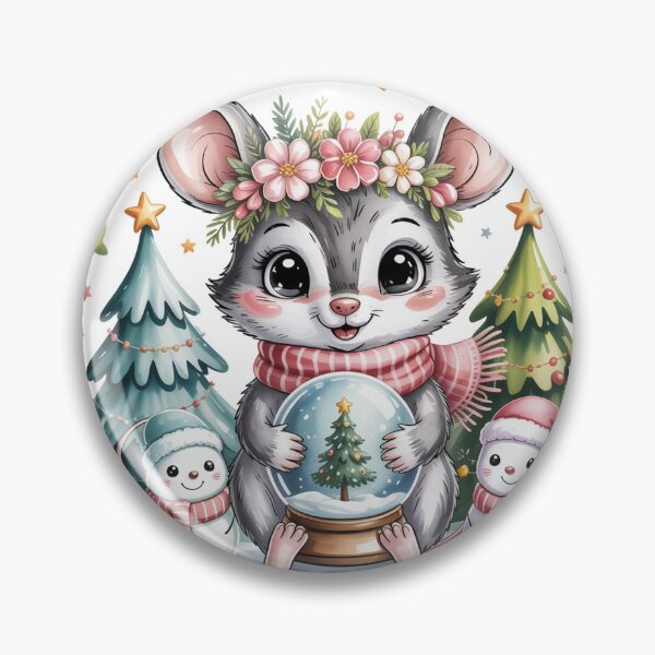 Item preview, Christmas Shrew rat Lover Gift Rare Animal Wildlife Art designed and sold by kaka8888.