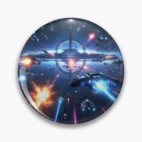 Item preview, War in the Void Futuristic Space Battle Sci Fi Combat Design designed and sold by SplashTastic.