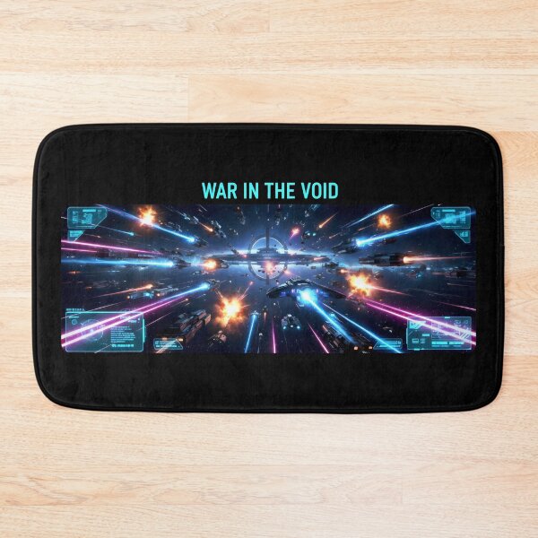 Item preview, War in the Void Futuristic Space Battle Sci Fi Combat Design designed and sold by SplashTastic.