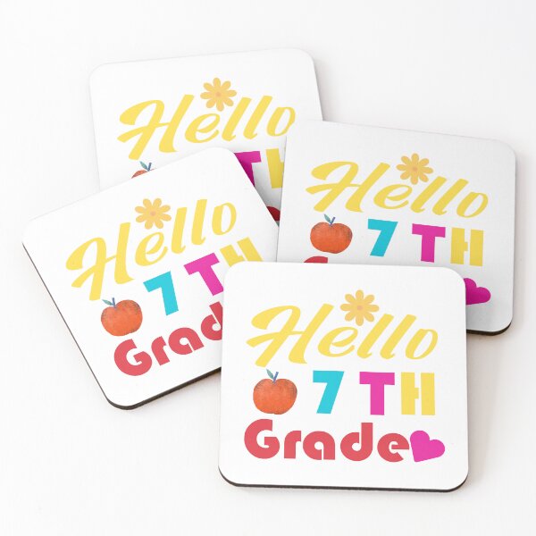 Item preview, Hello Seventh Grade First Day Of School Colorful 7th Grade Squad Middle School Teacher Gift designed and sold by karibov.