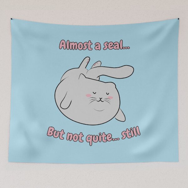 Item preview,  Almost a seal... But not quite... still Cute and Funny Gift for Cat Lovers designed and sold by HugSomeNettles.