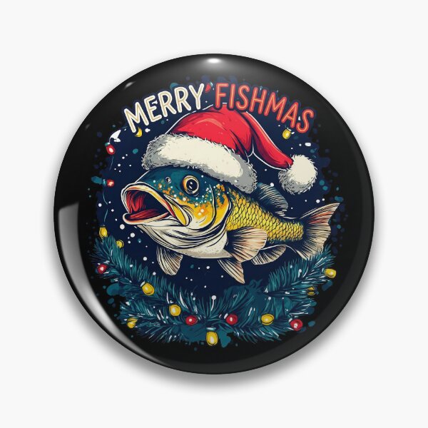 Item preview, Merry Fishmas Funny Fishing Christmas Shirt designed and sold by LifmusGoDesigns.