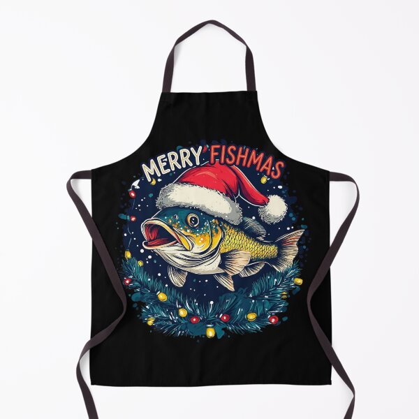 Item preview, Merry Fishmas Funny Fishing Christmas Shirt designed and sold by LifmusGoDesigns.