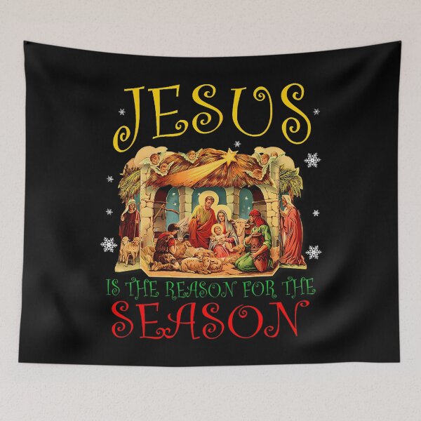 Item preview, Christmas Nativity Jesus Is The Reason For The Season Manger designed and sold by MelanieMiram1.