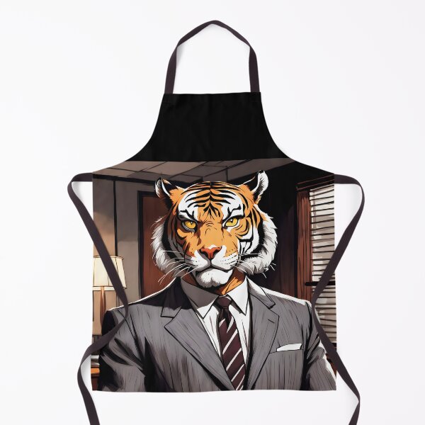Item preview, Business Tiger Boss in Suit – Fierce Office Portrait designed and sold by EmeraldeaArt.