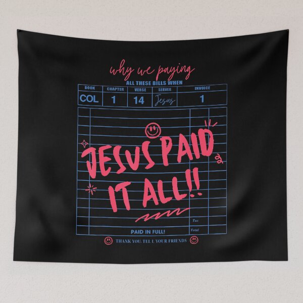 Item preview, Jesus Paid It All Christian Jesus Bible Verse Women Men designed and sold by MindyMarianela.