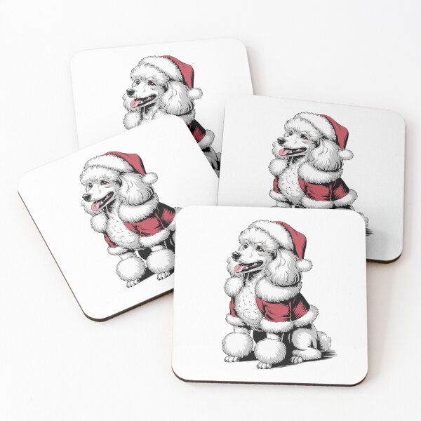 Item preview, Poodle Christmas Poodle Santa Dog Holiday designed and sold by SIGORDESIGN.