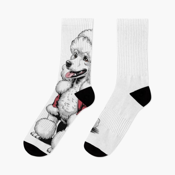 Artikelvorschau, Pudel Weihnachten Pudel Weihnachtsmann Hund Feiertag entworfen und verkauft von SIGORDESIGN.