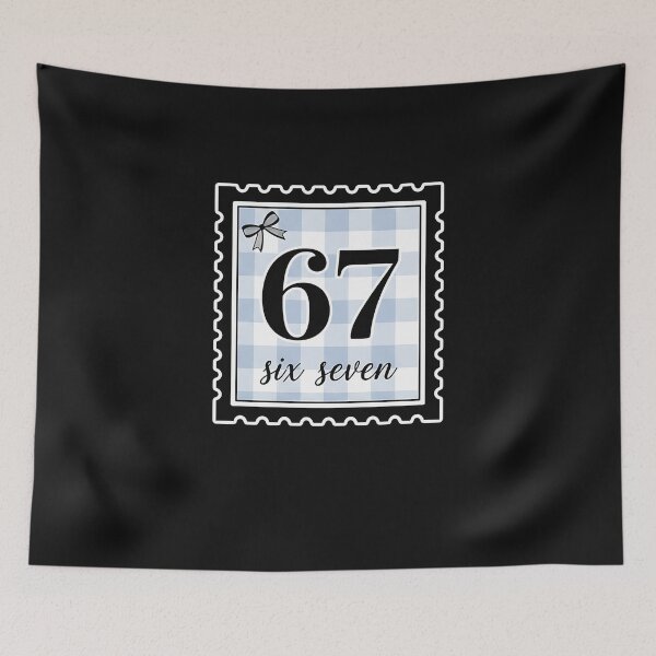 Item preview, 67 Meme Coquette Bow Retro Groovy Stamp Vintage Six Seven designed and sold by MOHITSALVI.