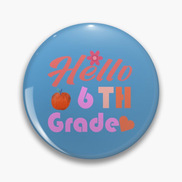 Item preview, Hello Sixth Grade – Colorful 6th Grade Back to School Design for Students and Teachers designed and sold by karibov.