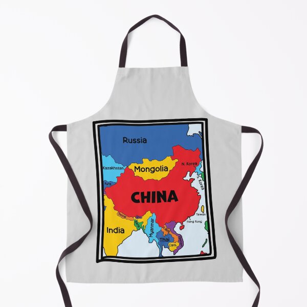 Item preview, China & Neighbors – Colorful Cartoon Political Map designed and sold by mashmosh.
