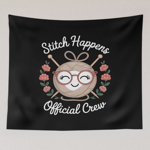 Item preview, Yarn Stitch Squad Cozy Crochet Team Craft Club for Handmade designed and sold by SnackPAC.