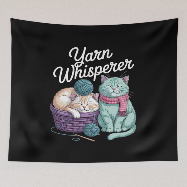 Item preview, Yarn Whisperer Cat Knitting Lover DIY Crafts designed and sold by SnackPAC.