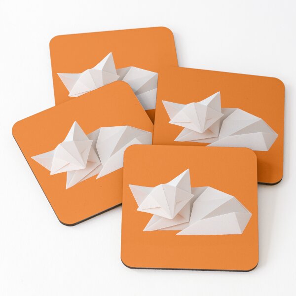 Item preview, Sleeping Origami Fox designed and sold by TheWonkyEaselCo.
