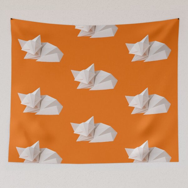 Item preview, Sleeping Origami Fox designed and sold by TheWonkyEaselCo.
