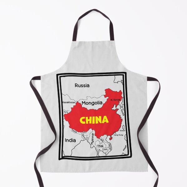 Item preview, China & Borders – Simplified Political Map Design designed and sold by mashmosh.
