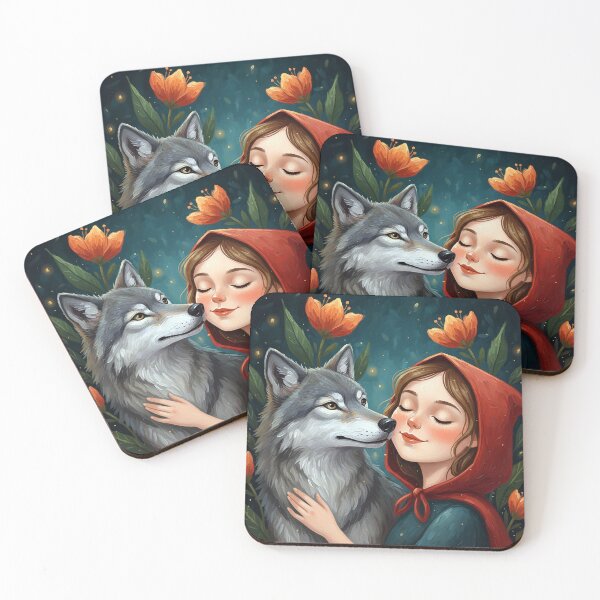 Item preview, Little Red Riding Hood and the Gray Wolf designed and sold by cloud lee.