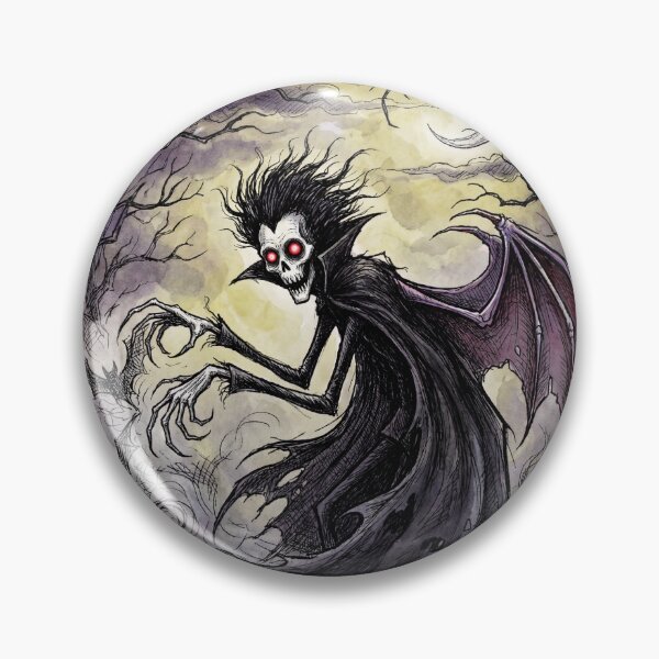 Item preview, Dracula Bat Transformation illustration gothic vampire art designed and sold by Vintage Designs +.